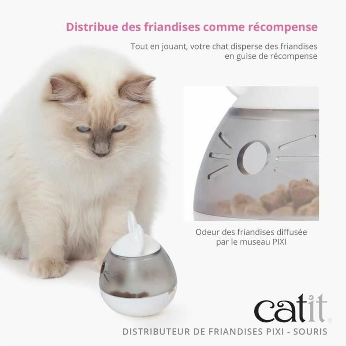 Automatic feeder Catit Mouse White Plastic 1 L-2
